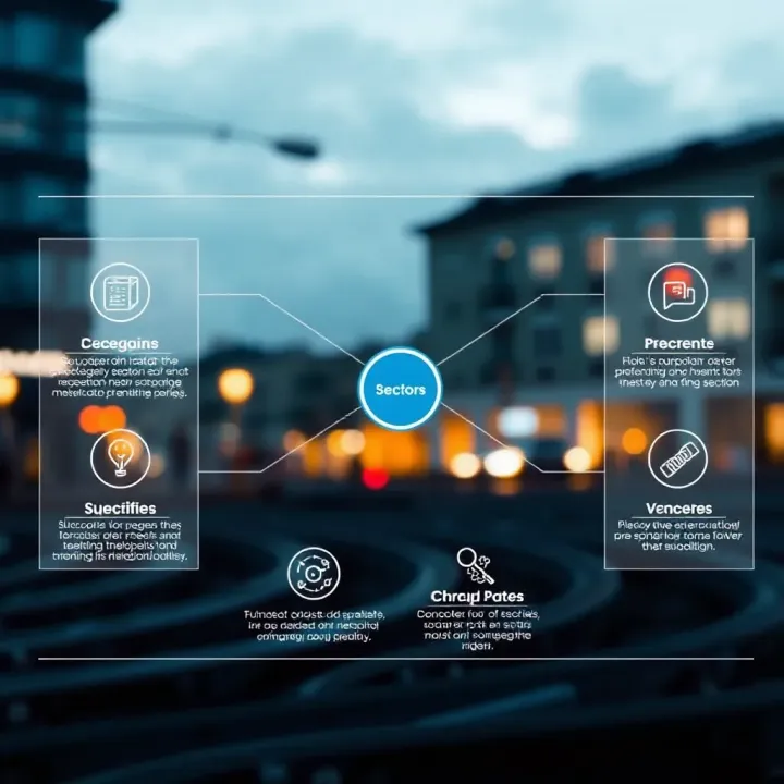 Graphic showing Blue Guardian’s applications and benefits in various sectors within South Africa