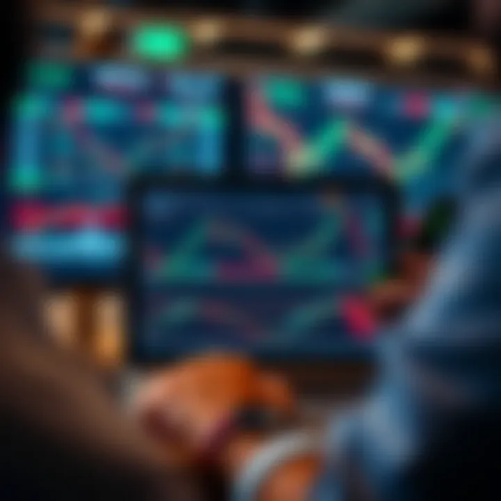 Graphical representation of technical analysis indicators on TradingView paired with Deriv trading options