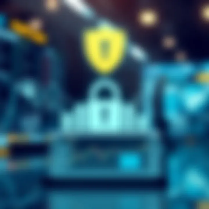 Key Security Measures and Trading Strategies on Platform Trading Illustration showing security elements, trading strategies, and regulatory compliance in platform trading