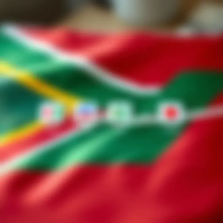 Local Payment Methods for South African Traders on app.deriv.com Illustration of South African flag with digital payment icons representing local payment methods