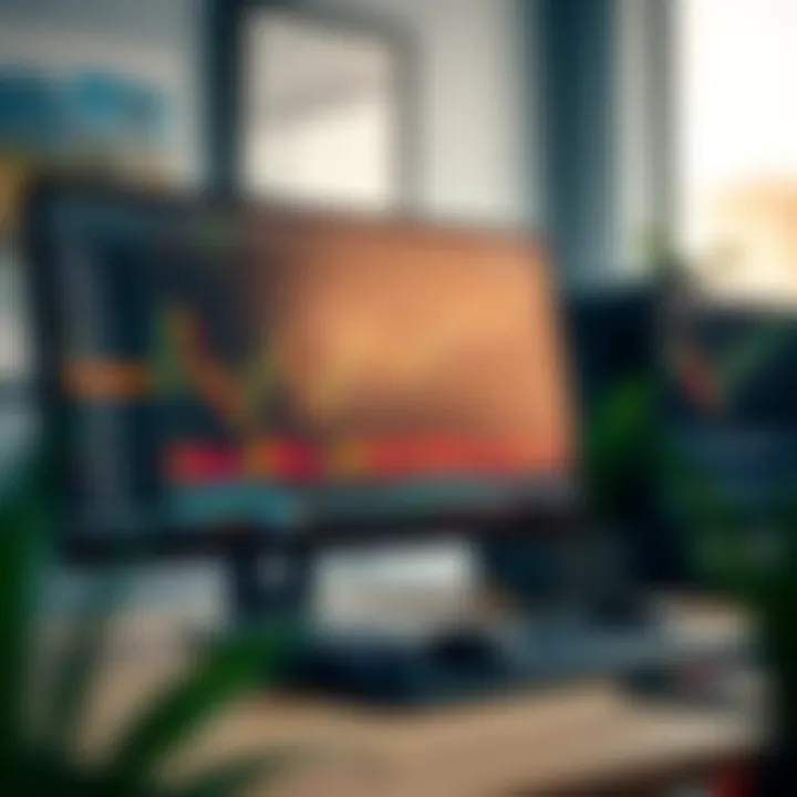 Screenshot of Expert Option desktop platform interface showing trading charts and options