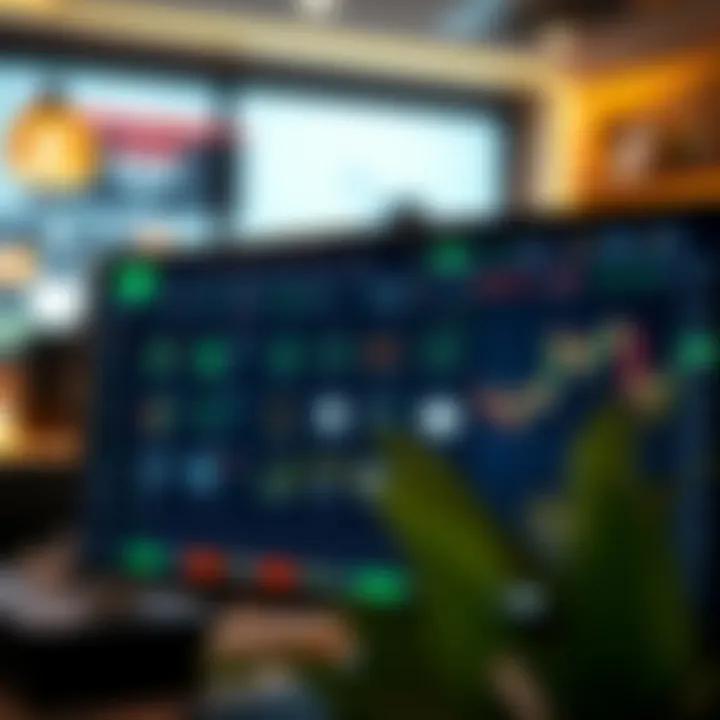 Interface showing various trading tools and educational resources available within RoboForex platform