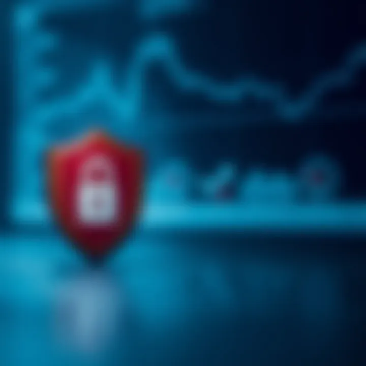 Illustration of security shield and verification icons representing safety measures during Deriv fund withdrawal