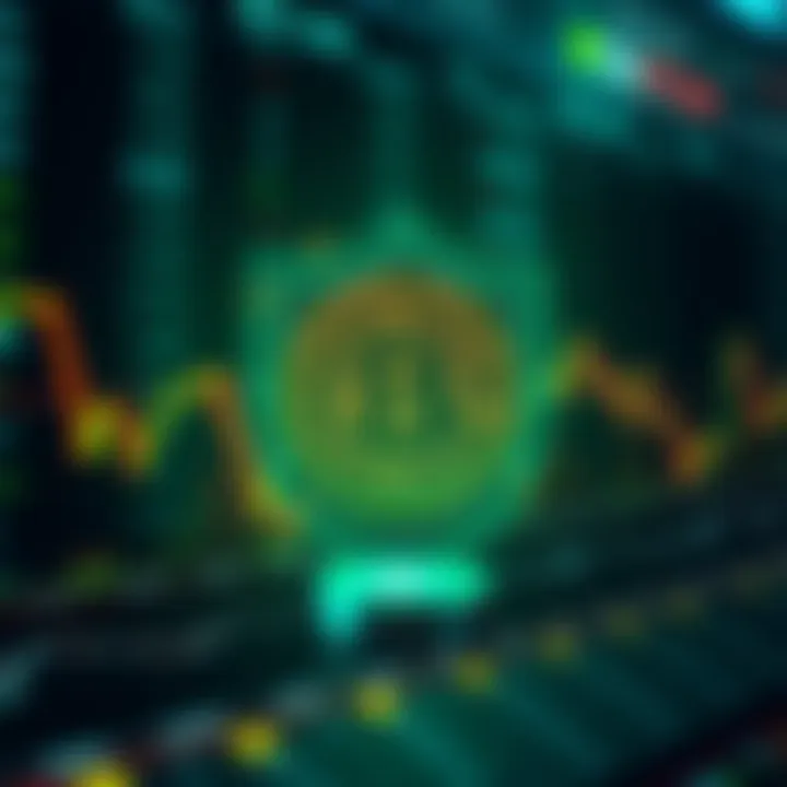 Visual representation of security shield protecting digital bitcoin assets on exchange
