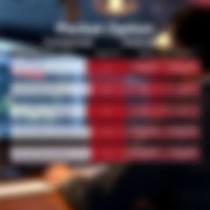 Graphical representation of account types and features available to traders on Pocket Option