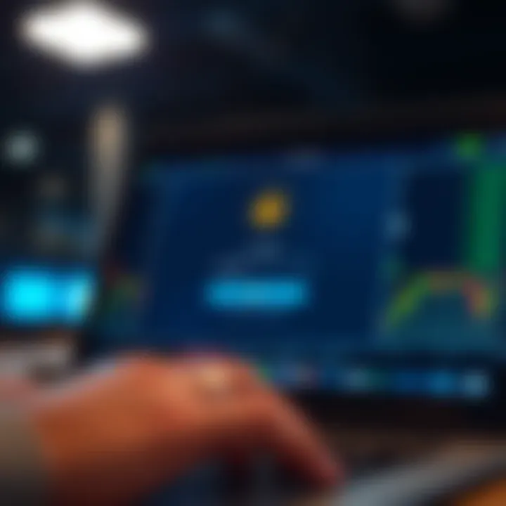 Secure login interface with emphasis on password protection and two-factor authentication for online trading