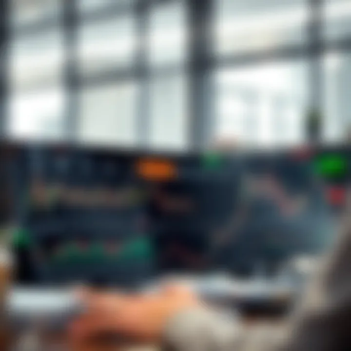 User interface of an option trading platform showing various trading options and market data