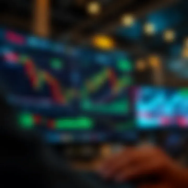 Interface displaying digital trading charts and options on Quotex platform