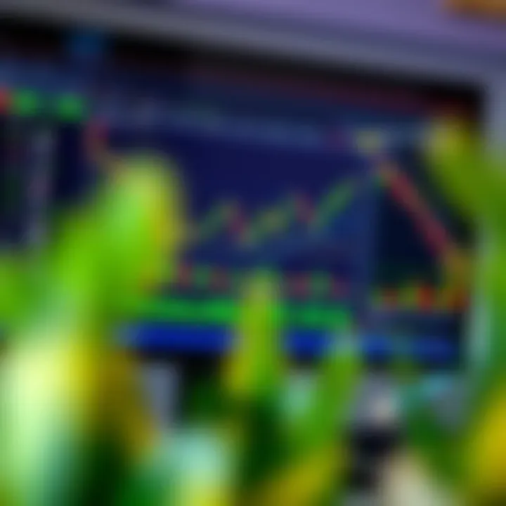 Dashboard view of QXBroker trading platform with various financial charts and market data