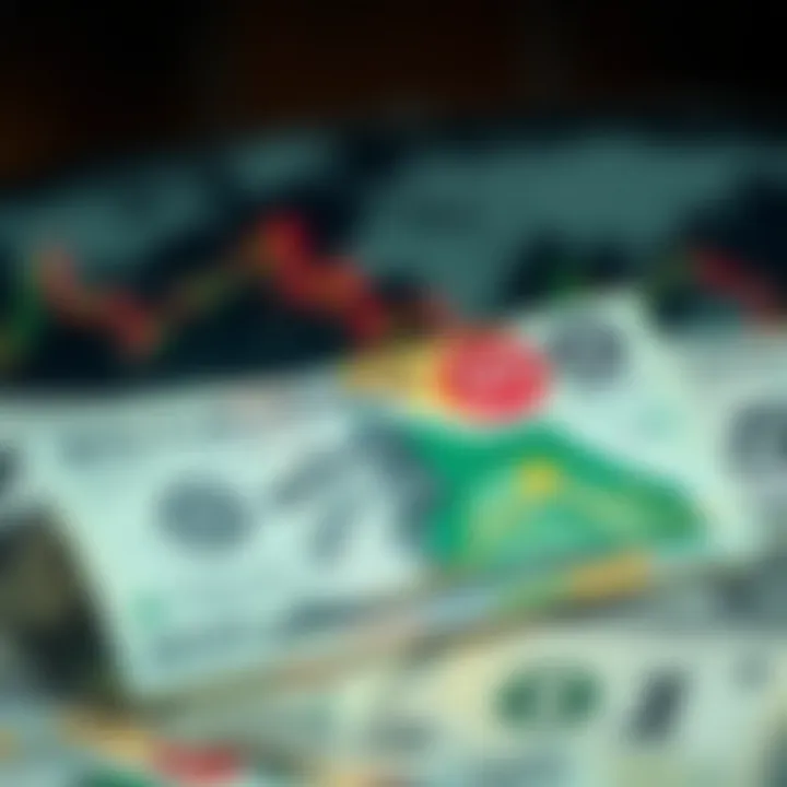 Visual representation of global market trends impacting the South African currency with political developments