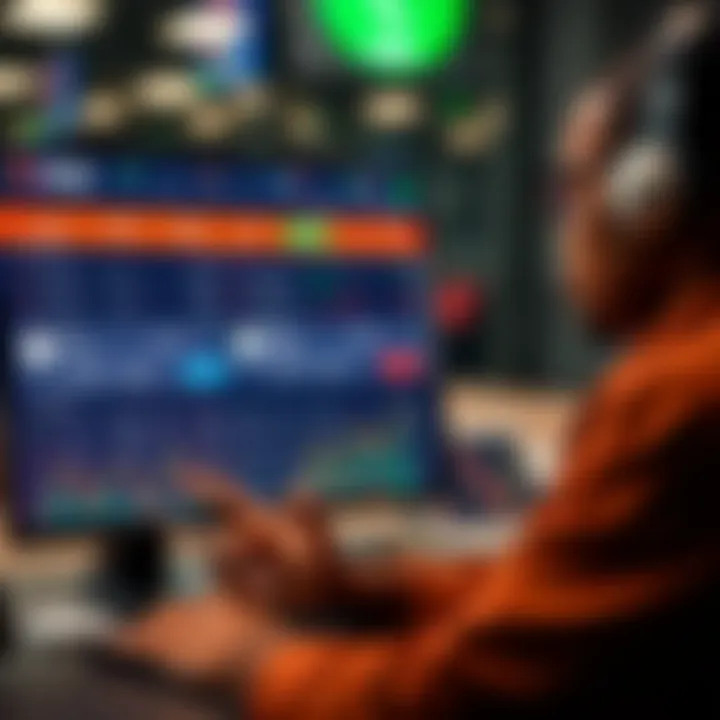 South African trader reviewing online platform displaying deposit options for RCG account funding