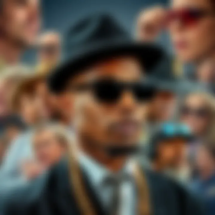 Collage of entertainment and business icons representing Ref Wayne's diversified income sources