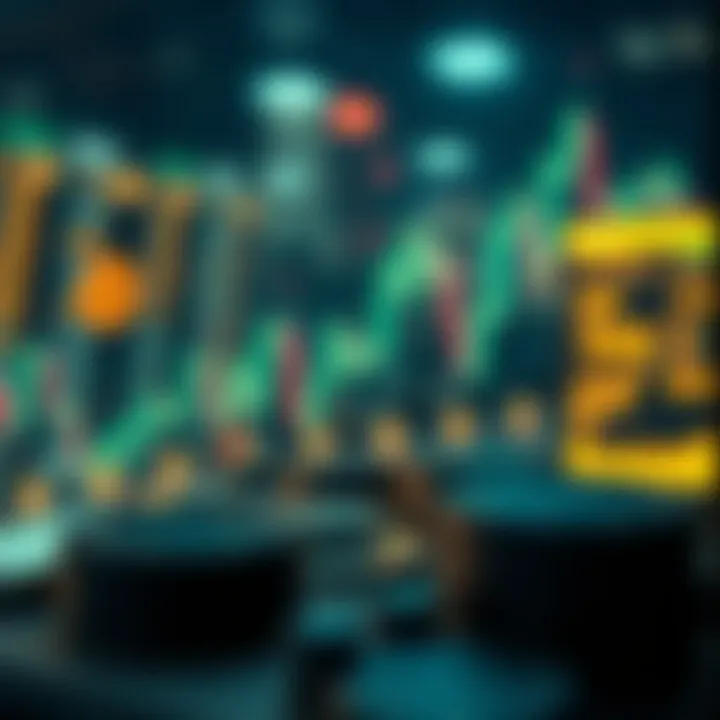 Visualization of market trends and factors impacting Ripple cryptocurrency investment choices