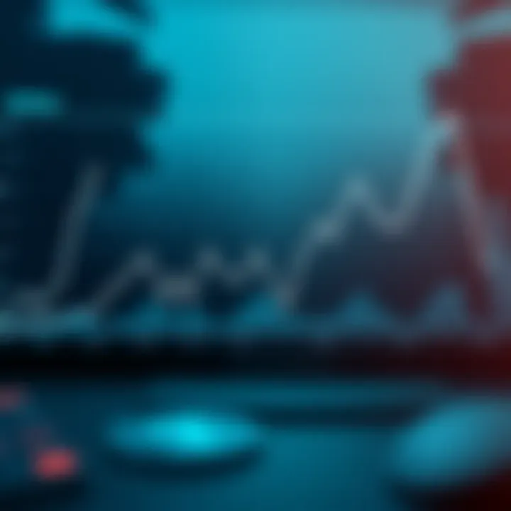 Graph showing upward and downward trends in Ripple cryptocurrency value over time