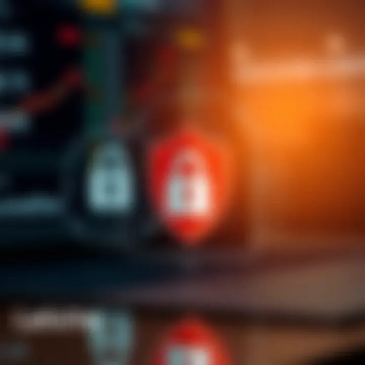 Managing Security for Robotrader License Key Illustration of secure software licensing with shield and lock icons