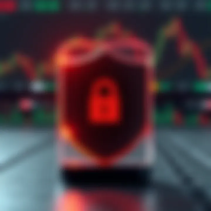 Illustration of digital security shield protecting trading account data on multiple devices