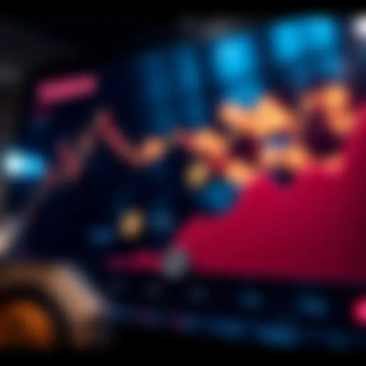 Graph showing Solana market trends and ecosystem growth with cryptocurrency symbols