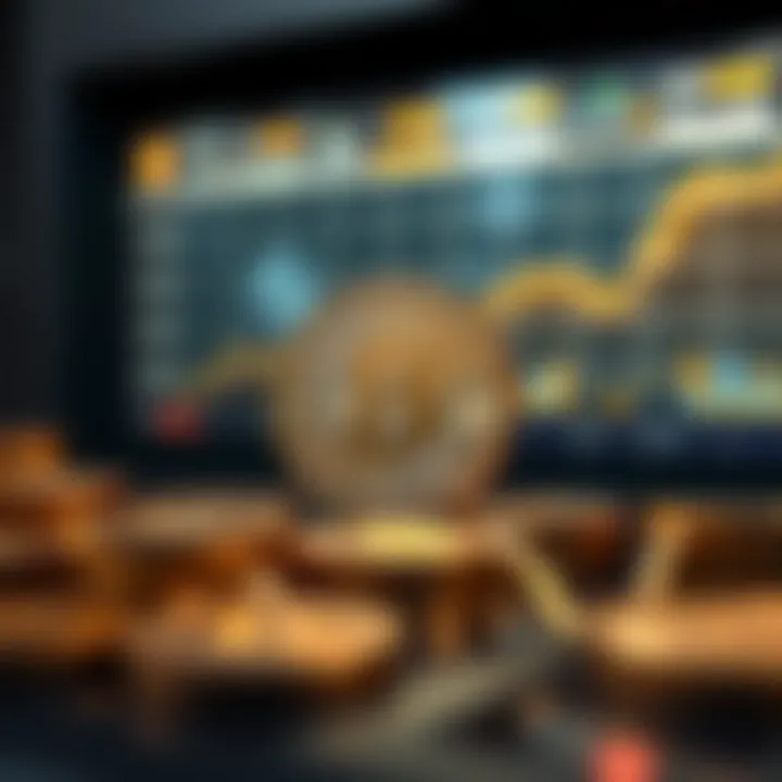 Abstract representation of cryptocurrency and economic growth reflecting the influence of Bitcoin investors