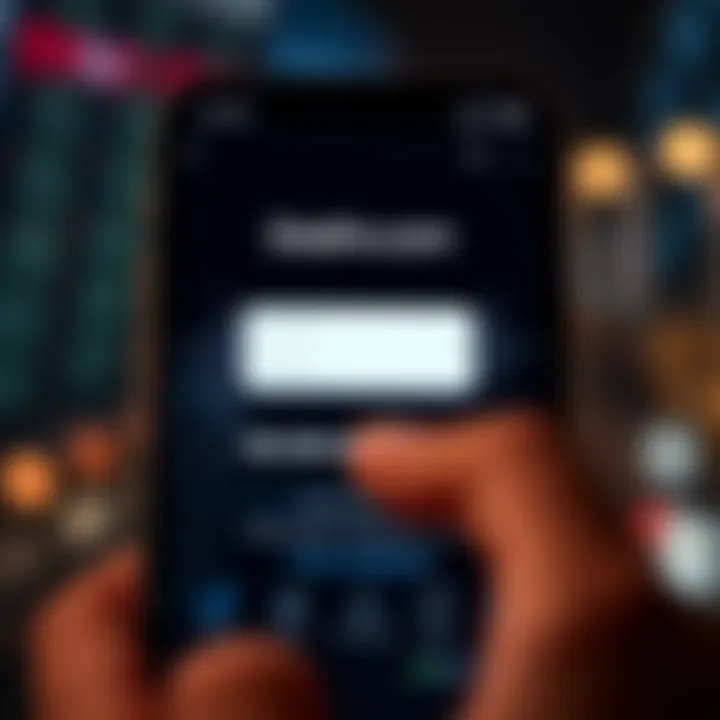 Secure login screen showcasing authentication features and encryption technology of the Deriv.com app