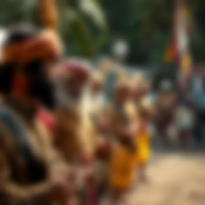 Community gathering showcasing traditional attire and shared rituals of the Five Percenters