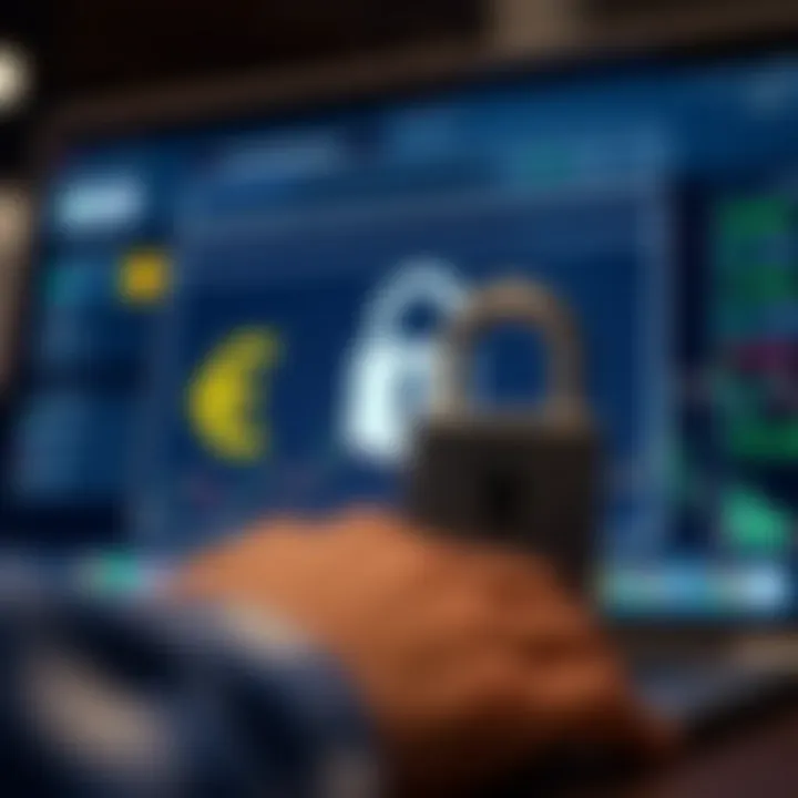 Illustration showing a secure online withdrawal interface with South African currency symbols