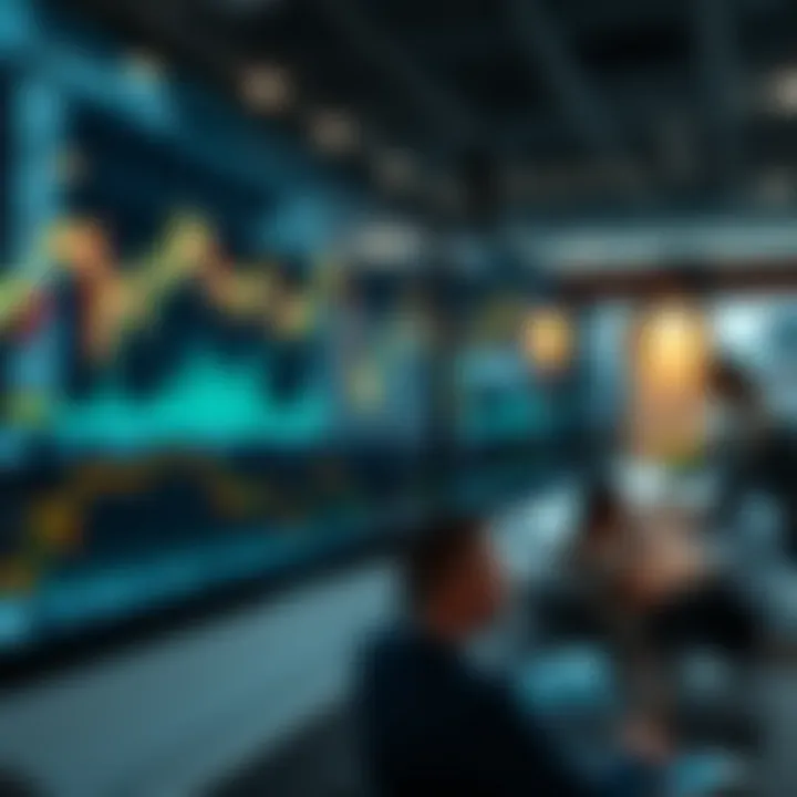 Graph depicting automated trading system analyzing South African financial market trends