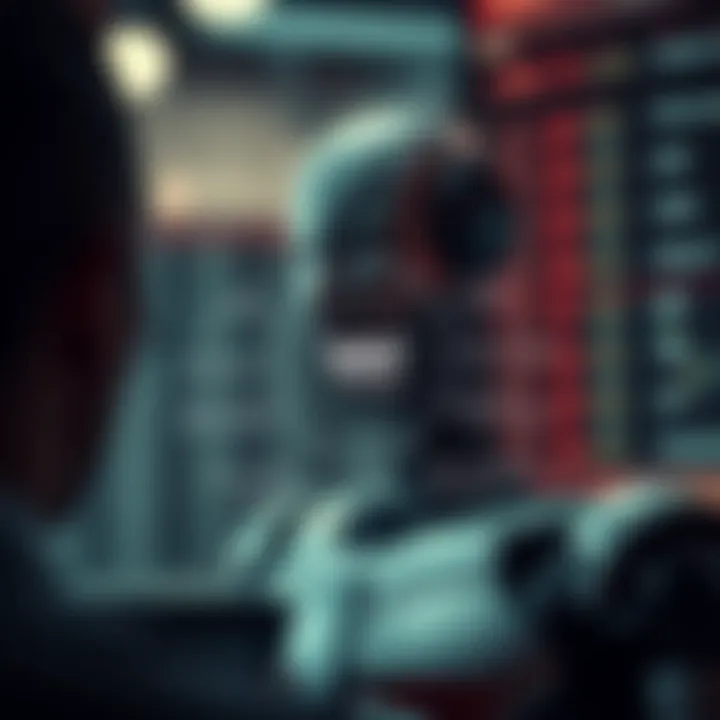 Diagram illustrating key components and strategies of robot trading technology