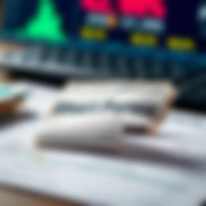 Conceptual illustration showing a financial document with a partial payment highlighted to represent a short payment scenario