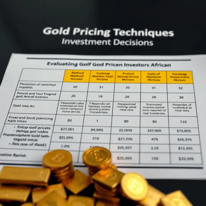Chart comparing different methods of gold pricing highlighting advantages of 30 rates gold for South African investors