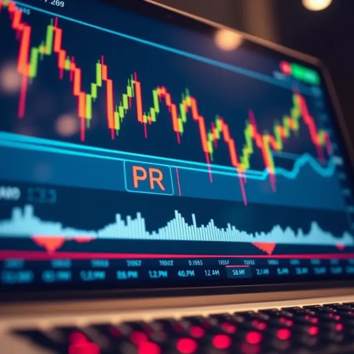Graph showing synthetic indices fluctuations on a trading platform interface