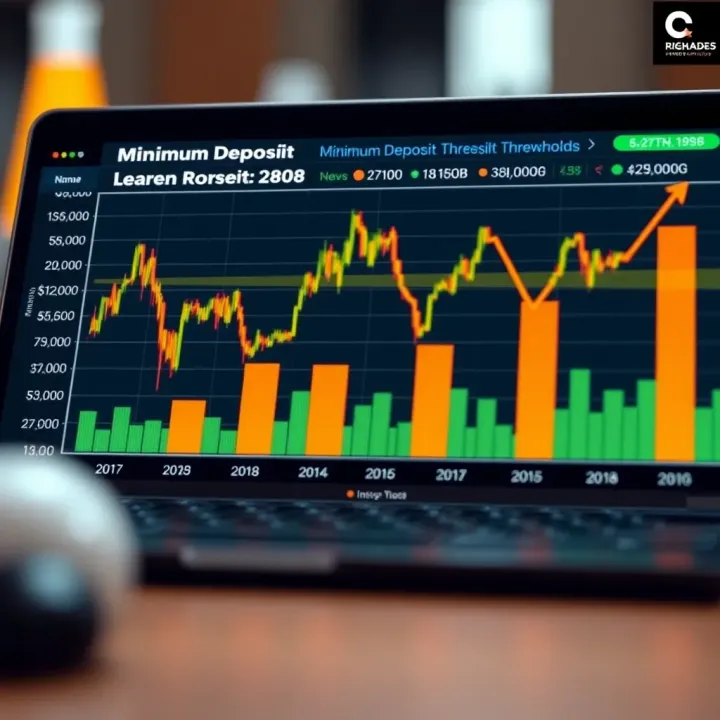 Graph comparing minimum deposit requirements across popular Forex brokers