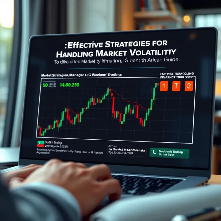 Chart illustrating strategies to manage market volatility during IG weekend trading