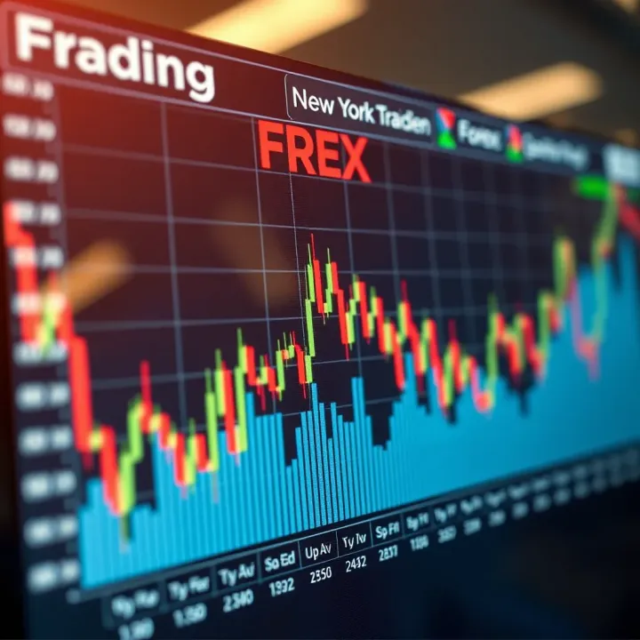 Volatility and Economic News Impact in New York Forex Session Graph illustrating forex market volatility and key economic news impact during the New York trading session
