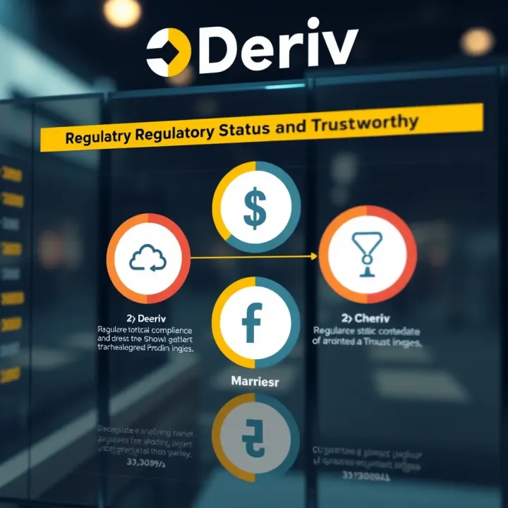 Graphical representation of regulatory compliance and trust indicators for online trading services