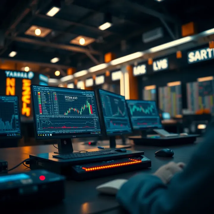 Digital Technology Integration in Trading Platforms Illustration showing digital technology integration in trading platforms
