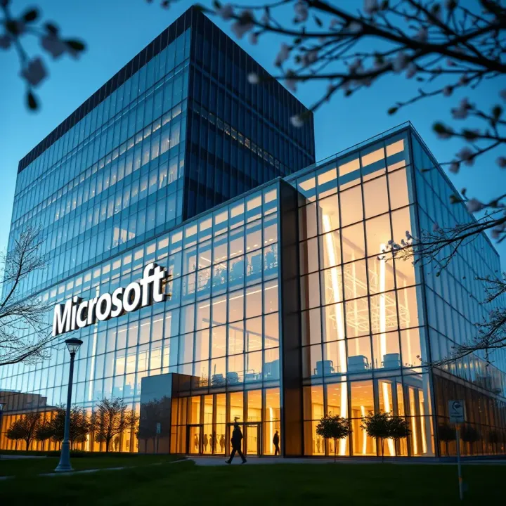 Microsoft Corporation Headquarters Architecture Modern Microsoft headquarters building showcasing innovative architecture