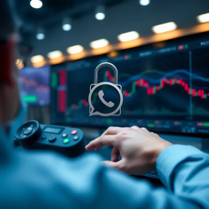 Visual representation of secure communication and safety in forex trading chat groups