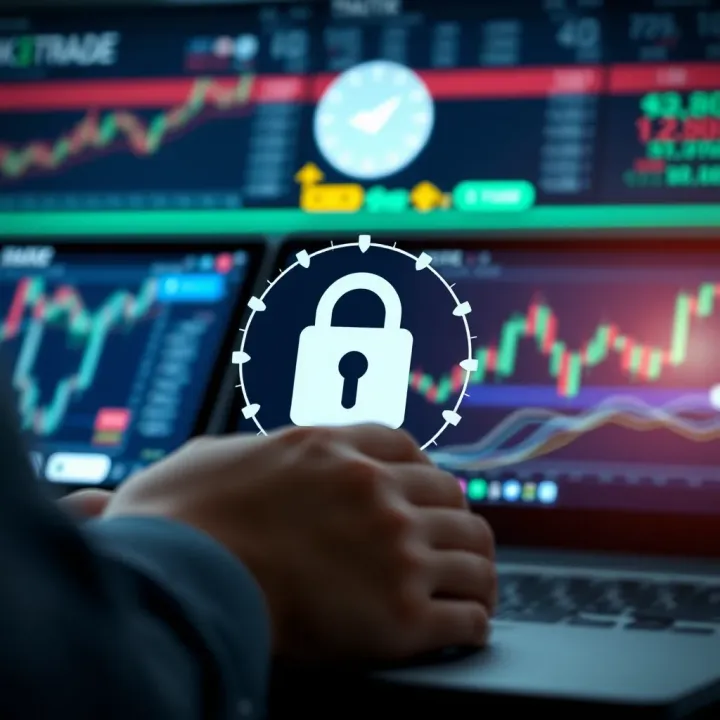 Security features and data protection measures highlighted for online trading