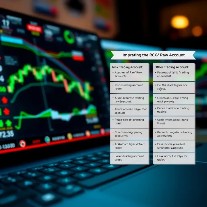 Comparing RCG Raw Account with Other Trading Account Types Visual comparison of RCG raw account versus other trading account types highlighting risks and advantages