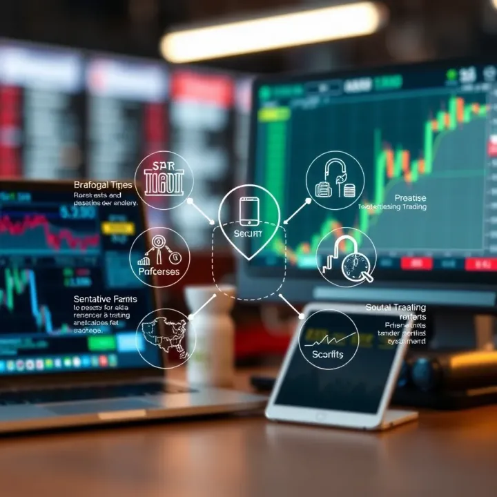 Market Offerings and Security Features for South African Traders Graphical representation of market offerings and security features for South African traders on Scope Markets