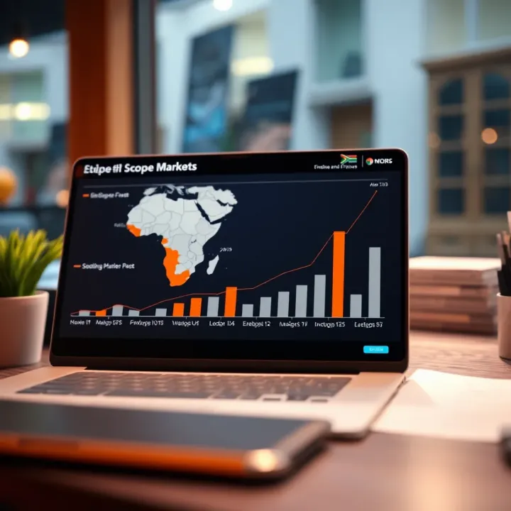 Graph showcasing opportunities and factors influencing scope markets in the South African financial sector