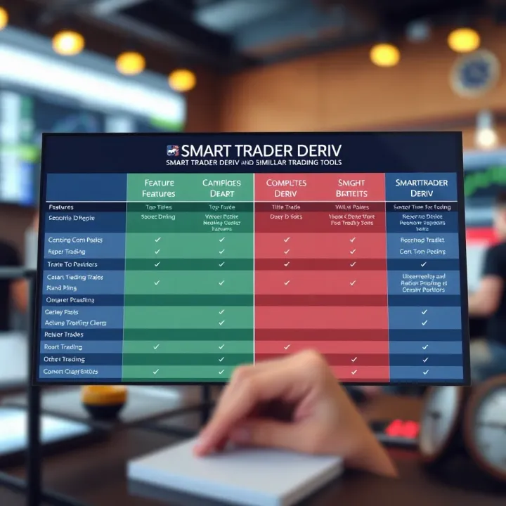 Feature Comparison of Smart Trader Deriv and Similar Trading Tools Comparison chart highlighting features and benefits of Smart Trader Deriv versus other trading platforms