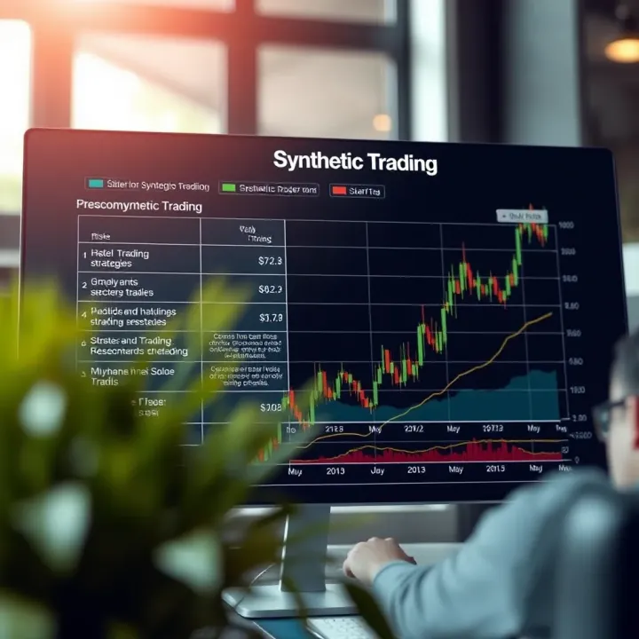 Chart showing different strategies and associated risks in synthetic trading