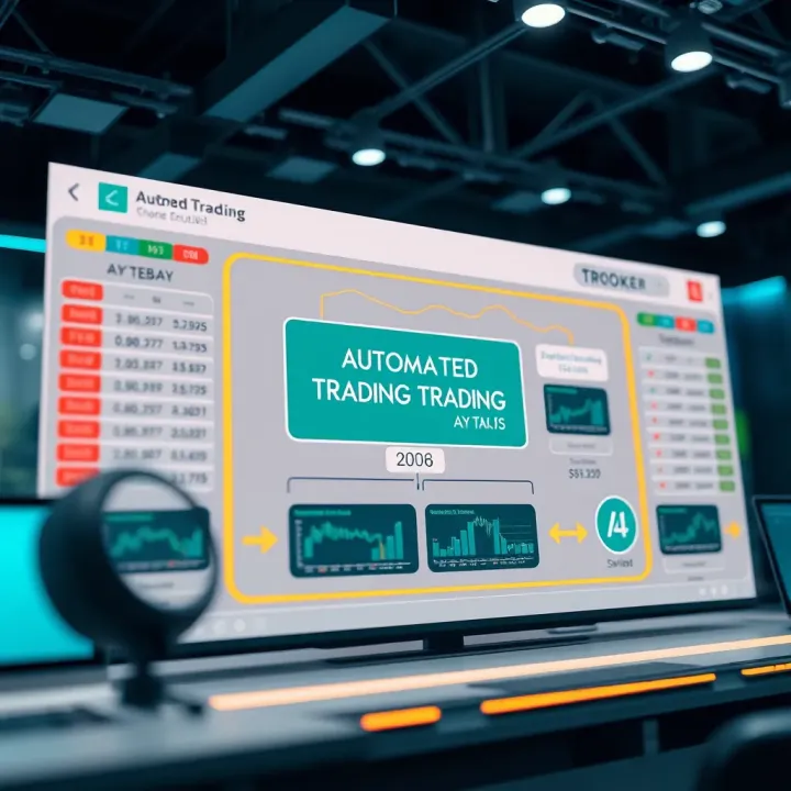 Automated Trading System Architecture Diagram showing automated trading system integrating algorithms with financial market data