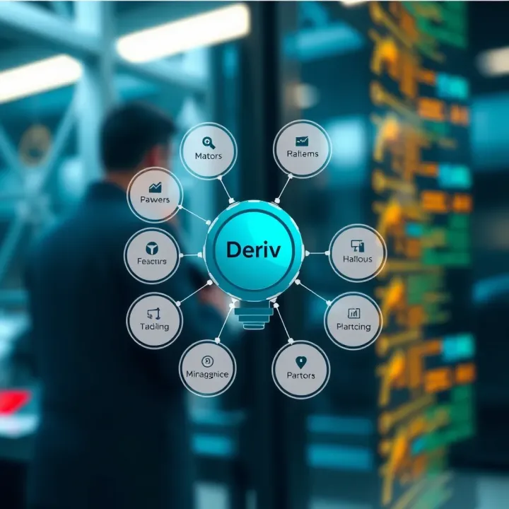 Diagram showing key components and features of Deriv automated trading bots