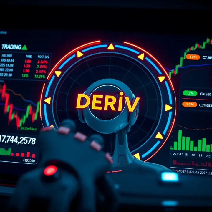Visualization of a trading bot interface displaying automated trading operations