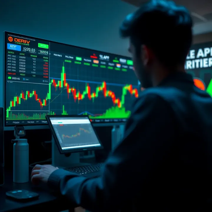 Visualization of API access and account verification integration within Deriv trading environment