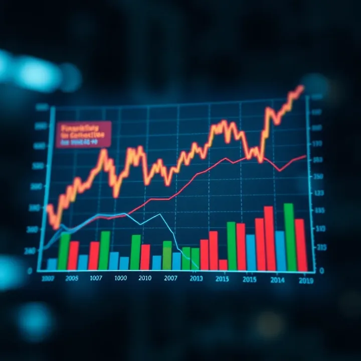 Graph showing the relationship between derivative contracts and underlying asset prices in financial markets