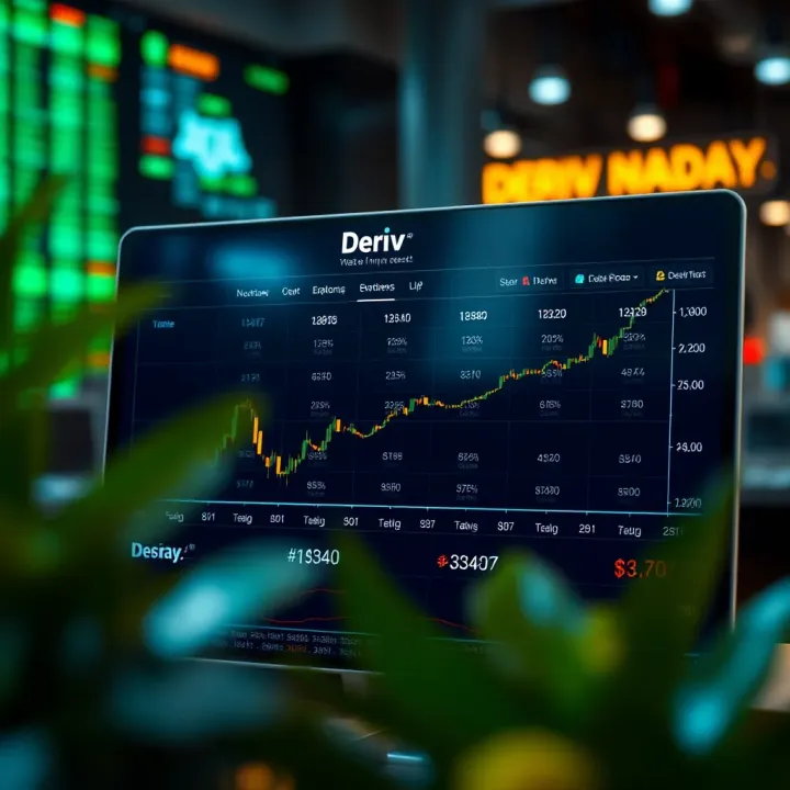 Chart illustrating investment options available through Deriv for South African investors