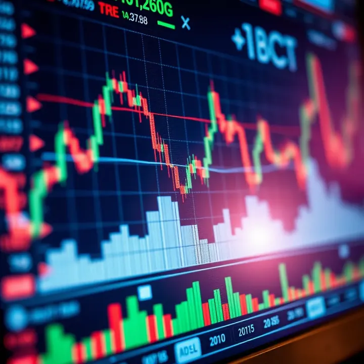 Chart showing trading strategies and risk management tools on a digital interface